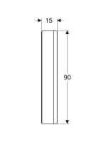 Geberit One tükrös szekrény nyitott polccal és világítással 105x90 cm, két ajtóval, fehér 505.834.00.2