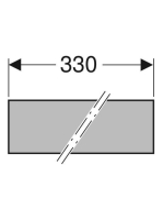 Geberit hangszigetelő csík fürdőkádakhoz és zuhanytálcákhoz 653009000