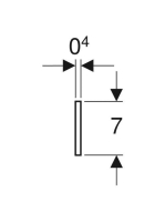 Geberit hangszigetelő csík fürdőkádakhoz és zuhanytálcákhoz 653009000