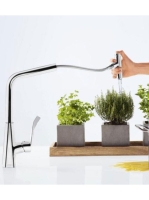 Hansgrohe Metris Select króm konyhai csaptelep, kihúzható kifolyóval 14884000