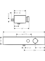 Hansgrohe ShowerTablet Select 400 termosztátos zuhanycsaptelep, matt fehér 24360700