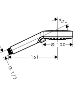 Hansgrohe Vernis Blend Kézizuhany Vario EcoSmart matt fekete 26340670