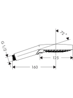 Hansgrohe Raindance Select S 120 3jet kézizuhany Ecosmart szálcsiszolt bronz 26531140