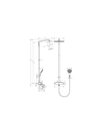 Hansgrohe Raindance E 360 1jet króm zuhanyrendszer 27113000