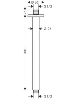 Hansgrohe Vernis Blend Mennyezeti csatlakozó 30 cm króm 27805000