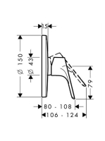 Hansgrohe Focus zuhanycsaptelep színkészlet 31965000