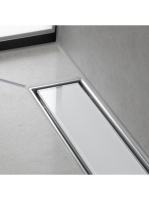 Hansgrohe RainDrain Match Zuhanylefolyó 120 cm, állítható magasságú kerettel, fehér 56042450