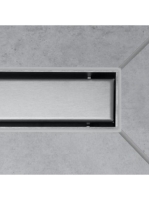 Hansgrohe RainDrain Match Zuhanylefolyó 120 cm, állítható magasságú kerettel, rozsdamentes acél 56042800