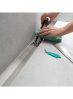 Hansgrohe RainDrain Flex oldalfal mellé zuhanylefolyó 90 cm, vágható, szálcsiszolt fekete króm 56052340