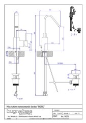 Bugnatese Inside 9213 - mosdócsaptelep leeresztővel