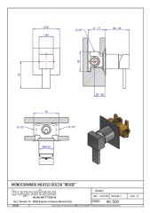 Bugnatese Inside 9230 - fal alatti zuhanycsaptelep