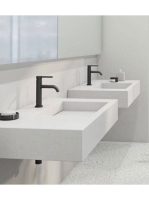 Kludi Nova Fonte Pura 75 egykaros mosdócsaptelep Push-Open leeresztőszelep, matt fekete 202663915