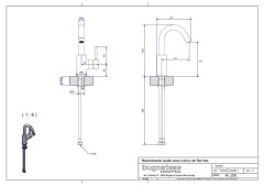 Bugnatese Kobuk 2213SC - mosdócsaptelep klikk-klakk leeresztővel