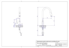 Bugnatese KOBUK 2279 - Kihúzható zuhanyfejes mosogatócsaptelep