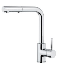 Bugnatese KOBUK 2288 - Kihúzható zuhanyfejes mosogatócsaptelep tört kifolyóval