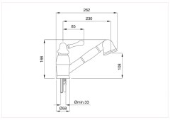 Bugnatese MAYA 8995 - Kihúzható zuhanyfejes mosogatócsaptelep