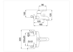 Bugnatese Lem 1908 - kádcsaptelep test
