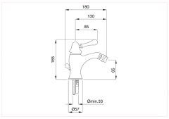 Bugnatese Maya 8923 - bidet csaptelep leeresztővel