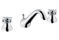 Bugnatese Old'800 - 012 - álló 3 üléses mosdócsaptelep leeresztővel