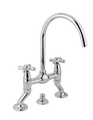 Bugnatese Old'800 - 015 - peremre szerelt 3 üléses mosdócsaptelep