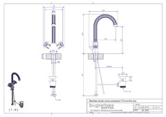 Bugnatese Olympia 8434 - mosdócsaptelep leeresztővel