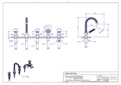 Bugnatese Olympia 8480 - fal alatti mosdócsaptelep klikk-klakk leeresztővel