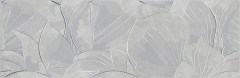 Opoczno Flower Cemento Light Grey Inserto dekorcsempe 24 x 74