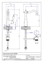 Bugnatese Oxford 6313 - mosdócsaptelep leeresztővel
