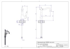 Bugnatese Oxford 6313S - mosdócsaptelep leeresztő nélkül