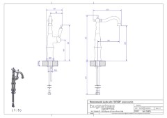 Bugnatese Oxford 6317SC - magasított mosdócsaptelep klikk-klakk leeresztővel