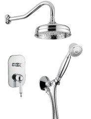 Bugnatese Oxford 6374 - fal alatti esőztető kádkifolyóval és kézi zuhannyal