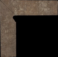Paradyz Ilario Brown Cokol Lewy lábazati elem 8,1 x 30