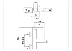 Bugnatese Planet 2408 - kádcsaptelep test