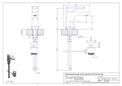 Bugnatese Planet 2413 - mosdócsaptelep leeresztővel