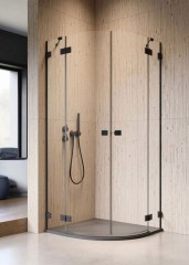 Radaway Essenza Pro Black PDD 80 B íves zuhanykabin