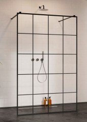 Radaway Modo X Black I 140 Factory Walk-in zuhanyfal