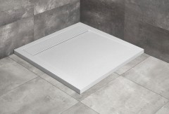 Radaway Teos C szögletes lapos fehér zuhanytálca 90x90