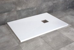 Radaway Kios F szögletes lapos fehér zuhanytálca 100x80