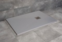 Radaway Kios F szögletes lapos szürke zuhanytálca 120x70