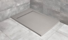 Radaway Teos F szögletes lapos cemento zuhanytálca 100x80