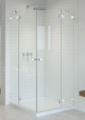 Radaway Essenza Pro White KDD 80 J átlátszó szögletes zuhanykabin