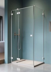 Radaway Essenza Pro White KDJ 90 J átlátszó szögletes zuhanykabin