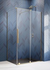 Radaway Furo Gold KDJ 110 B átlátszó arany szögletes zuhanykabin