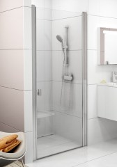 Ravak zuhanyajtó Ravak Chrome CSD1-90 fehér transparent