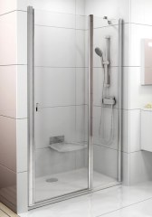 Ravak zuhanyajtó Ravak Chrome CSD2-100 fényes alumínium transparent