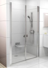 Ravak zuhanyajtó Ravak Chrome CSDL2-90 fényes alumínium transparent