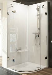 Ravak zuhanykabin Ravak Brilliant BSKK3-90 bal fényes transparent