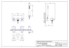 Bugnatese Rodos 7300 - kádcsaptelep zuhanyszettel
