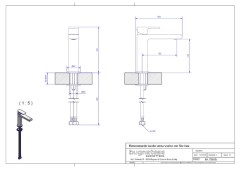 Bugnatese Simple 6613S - mosdócsaptelep leeresztő nélkül