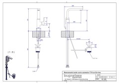 Bugnatese Simple 6618 - tört kifolyós mosdócsaptelep leeresztővel